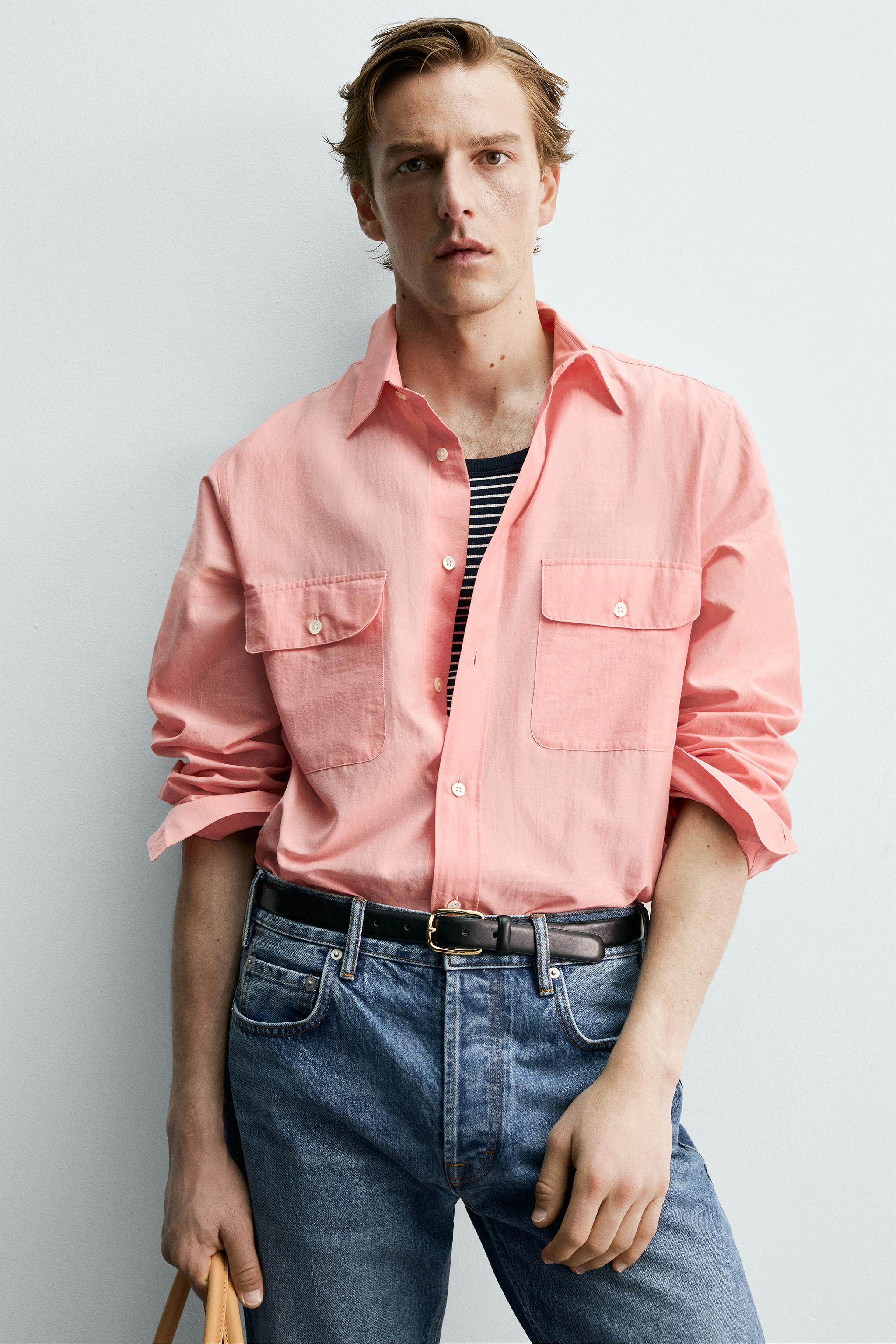 REGULAR FIT FLOWY POCKET SHIRT AARON LEVINE X ZARA